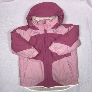 Lands end girls small 4 pink winter coat stormer system